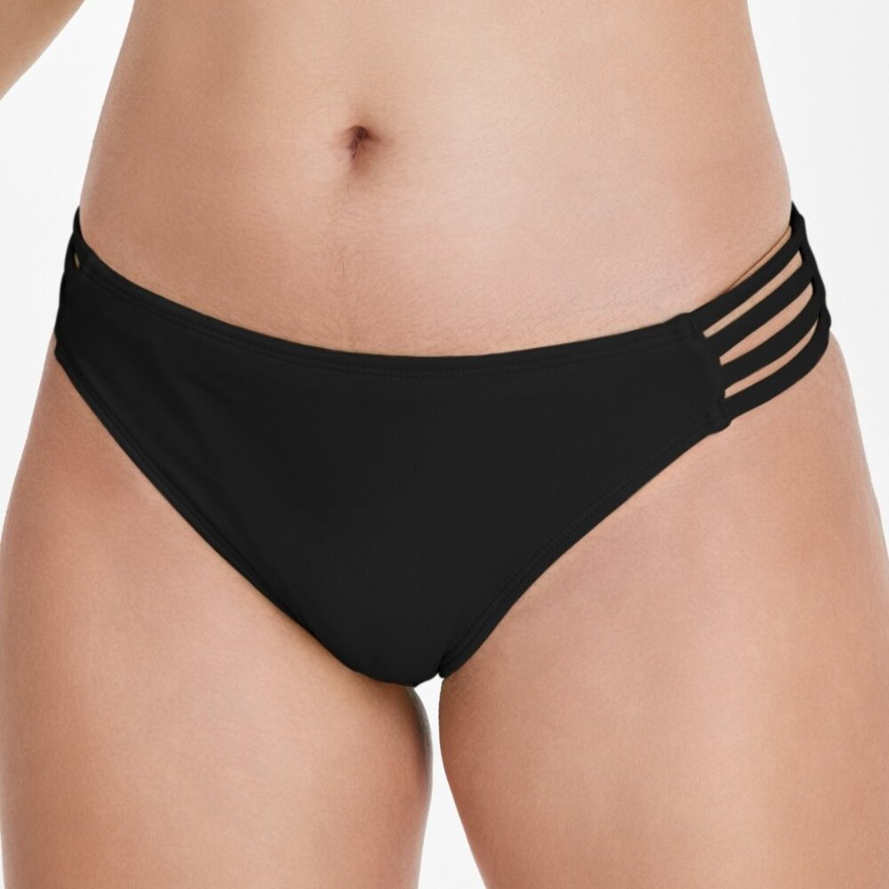 Salt + Cove Juniors' Strappy-Side Hipster Bikini Bottoms black Size XL NWT